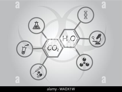 Medical laboratory infographics Stock Vector