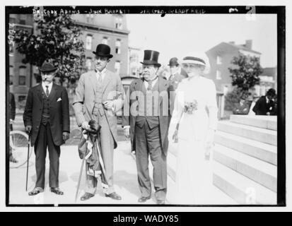 Dr. Cook Adams, John Barrett, Sir Geo. & Lady Reid Stock Photo