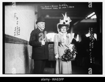 Dr. Robert Koch and wife Stock Photo