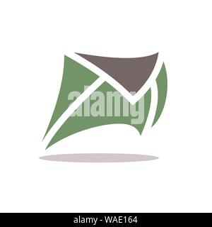 A quick mail, or a running mail Stock Vector