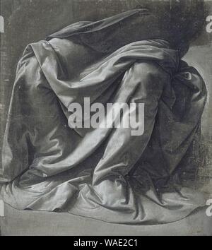 Drapery Study for a Seated Figure c1470 Leonardo da Vinci. Stock Photo