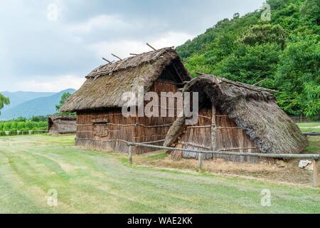 Shinano no Mura, Shinano no Sato Historical Park, Chikuma City, Nagano Prefecture, Japan Stock Photo