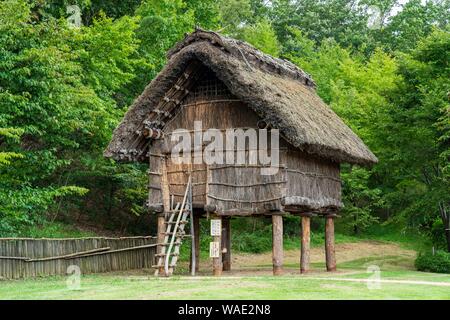 Shinano no Mura, Shinano no Sato Historical Park, Chikuma City, Nagano Prefecture, Japan Stock Photo