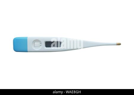 Realistic electronic medical thermometer. Vector illustration. Temperature control. Medicine and healthcare. Stock Vector