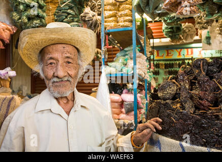 smiling bearded man in mexican sombrero 
