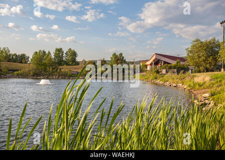 Haxton Centre at Borealis Park in Fort McMurray, Alberta, Canada. Stock Photo