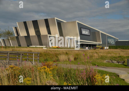 The new P&J Live events centre in Aberdeen in August 2019, shortly before opening to the public. Stock Photo