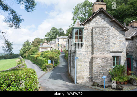 John Ruskin's Brantwood House and museum, overlooking Coniston Water, Cumbria, England, UK Stock Photo