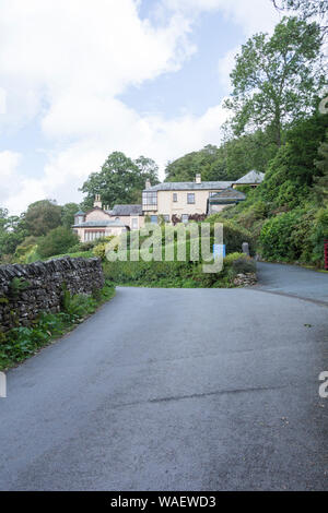 John Ruskin's Brantwood House and museum, overlooking Coniston Water, Cumbria, England, UK Stock Photo