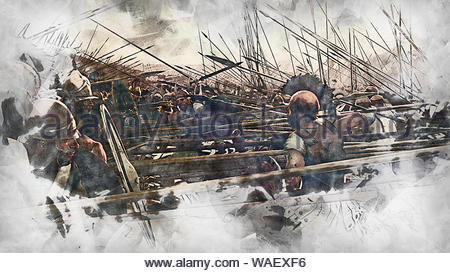 Ancient History Macedonia Macedonian phalanx fighting the Persians
