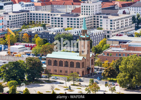 St. Matthew Church (German: St.-Matthaus-Kirche), Evangelical church in Tiergarten district of Berlin, Germany Stock Photo