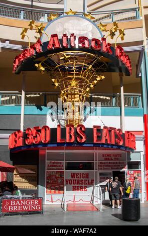 The Heart Attack Grill Fremont District, Las Vegas, Nevada, USA Stock ...