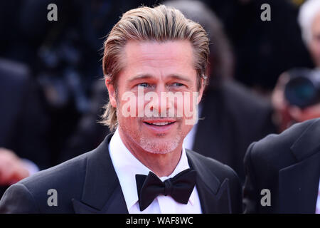 Cannes, France. 21st May, 2019. Premiere film 'Once Upon A Time In Hollywood' during the 72nd Cannes Film Festival - Brad Pitt Stock Photo