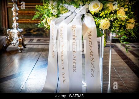 The Hague, Netherlands. 20th Aug, 2019. The coffin of Princess Christina of The Netherlands at the Koepel van Fagel at Palace Noordeinde in The Hague, on August 20, 2019, Princess Christina died 16-09-2019, at the age of 72, in her apartment at Palace Noordeinde, she has been suffering from bone cancer for several years Credit: Albert Nieboer/ Netherlands OUT/Point de Vue OUT |/dpa/Alamy Live News Stock Photo