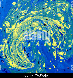 Abstract hand painted background with place for your text. Can be used for design covers, posters and cards. Modern art concept. Stock Photo
