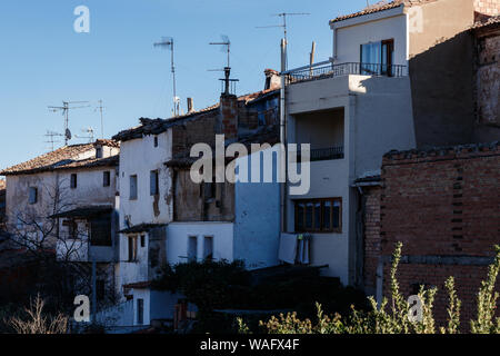 streets of the ancient town of tarazona Stock Photo