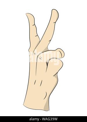 colored hand drawn lines, vector, white background Stock Vector