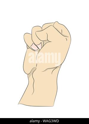 colored hand drawn lines, vector, white background Stock Vector