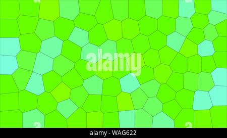 Stained glass colorful voronoi, vector eps abstract. Irregular cells background pattern. 2D Geometric shapes grid - Vetorial 8K HD Stock Vector