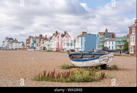 The seaside town of Aldeburgh on the East Suffolk coast, England, UK