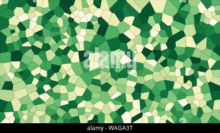 Stained glass colorful voronoi, vector eps abstract. Irregular cells background pattern. 2D Geometric shapes grid - Vetorial 8K HD Stock Vector