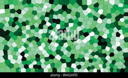 Stained glass colorful voronoi, vector eps abstract. Irregular cells background pattern. 2D Geometric shapes grid - Vetorial 8K HD Stock Vector