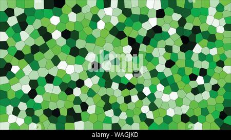 Stained glass colorful voronoi, vector eps abstract. Irregular cells background pattern. 2D Geometric shapes grid - Vetorial 8K HD Stock Vector