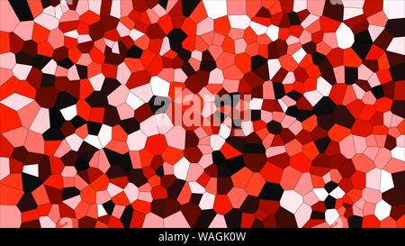 Stained glass colorful voronoi, vector eps abstract. Irregular cells background pattern. 2D Geometric shapes grid - Vetorial 8K HD Stock Vector