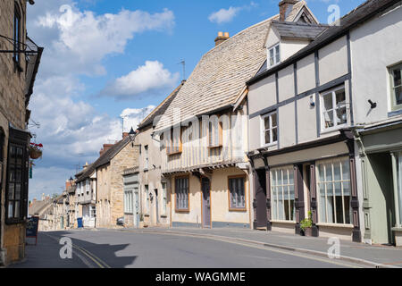 Cotswold stone buildings along Hailes Street, Winchcombe, Gloucestershire, England Stock Photo