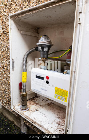 British Gas - Landis+Gry G470 Gas Smart meter in an outside cabinet ...