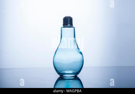 Idea concept Light bulb stock photo with gray background, creative idea concept Stock Photo