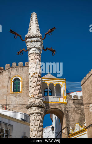 Pelourinho (Pillory) in Elvas, Alto Alentejo, Portugal Stock Photo