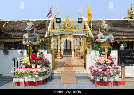 Wat Phra That Doi Kham Temple, Chiang Mai, Thailand Stock Photo