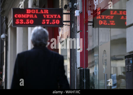 August 20, 2019, Buenos Aires, Buenos Aires, Argentina: Images of the financial district and the Central Bank of Argentina. (Credit Image: © Claudio Santisteban/ZUMA Wire) Stock Photo
