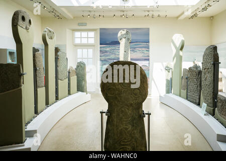 Museum of oldest Celtic crosses on Scotland, Whithorn Priory, Whithorn, Dumfries & Galloway, Scotland, UK, Europe Stock Photo