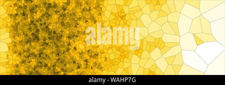 Stained glass colorful voronoi polygonal algorithm background, vector abstract. Irregular cells pattern. 2D Geometric shapes grid texture. Aspect Rati Stock Vector