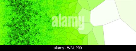 Stained glass colorful voronoi polygonal algorithm background, vector abstract. Irregular cells pattern. 2D Geometric shapes grid texture. Aspect Rati Stock Vector