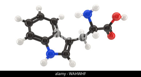 Tryptophan 3D molecule chemical science Stock Vector Art & Illustration ...