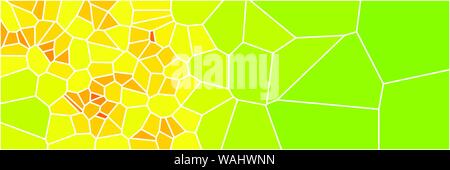 Stained glass colorful voronoi polygonal algorithm background, vector abstract. Irregular cells pattern. 2D Geometric shapes grid texture. Aspect Rati Stock Vector