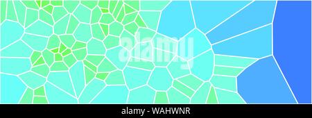 Stained glass colorful voronoi polygonal algorithm background, vector abstract. Irregular cells pattern. 2D Geometric shapes grid texture. Aspect Rati Stock Vector