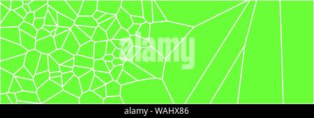 Stained glass colorful voronoi polygonal algorithm background, vector abstract. Irregular cells pattern. 2D Geometric shapes grid texture. Aspect Rati Stock Vector