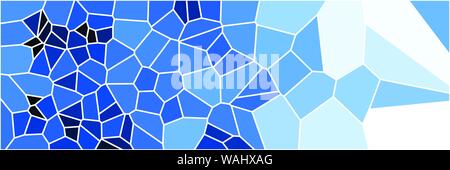 Stained glass colorful voronoi polygonal algorithm background, vector abstract. Irregular cells pattern. 2D Geometric shapes grid texture. Aspect Rati Stock Vector