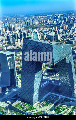 Big Pants, China World Trade Center Towers, Guamao Central Business District, Beijing, China Stock Photo