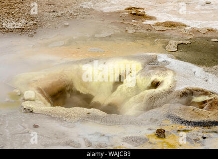 Geothermal area Hveravellir in the highland of Iceland. Stock Photo