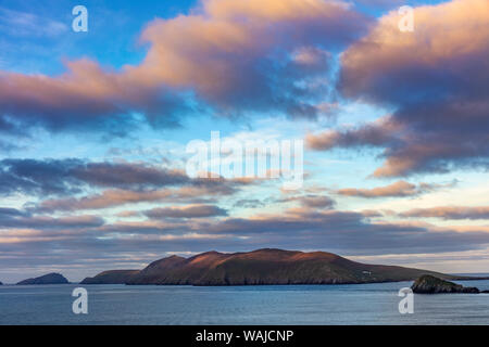 View of the Blasket Islands from Dunmore Head the westernmost point of Europe on the Dingle Peninsula, Ireland Stock Photo