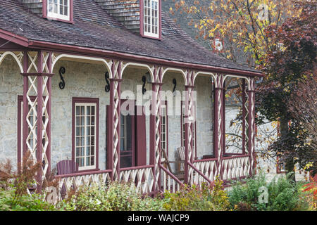 Canada, Quebec, Deschambault. Village house