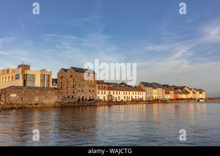 The Claddagh at the River Corrib in Galway, Ireland Stock Photo