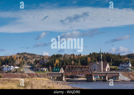 Canada, Quebec, Port Daniel. Town view Stock Photo