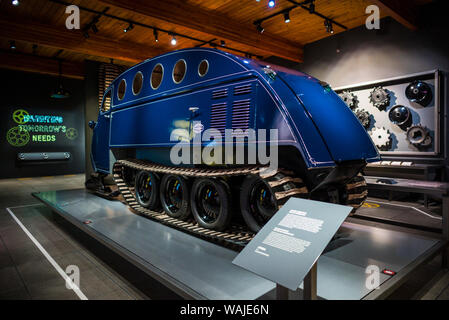 Snowmobile Invention Canada, Quebec, Valcourt. Musee Joseph-Armand Bombardier, museum ...