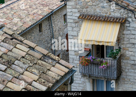 Ardeche Castle, Vivier. Chateau de Vogue, France. Stock Photo